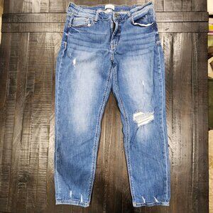 STUDIO BLUE WOMEN'S JEANS SIZE 31 (SIZE 12/13) DISTRESSED-EXCELLENT CONDITION